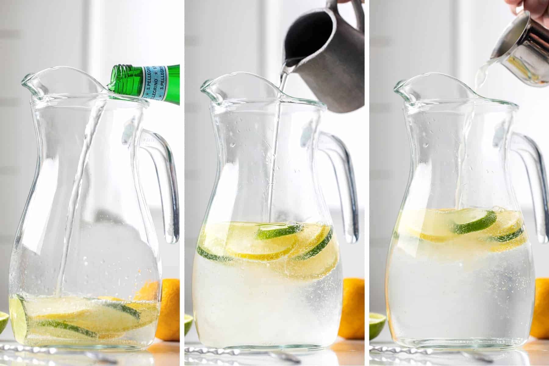 添加自制柠檬酸橙苏打水的原料