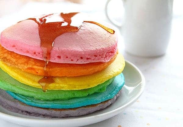 技巧完美的彩虹煎饼!#煎饼#彩虹