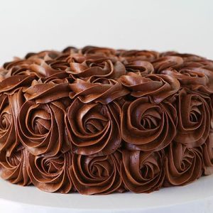 生巧克力奶油乳酪玫瑰蛋糕!