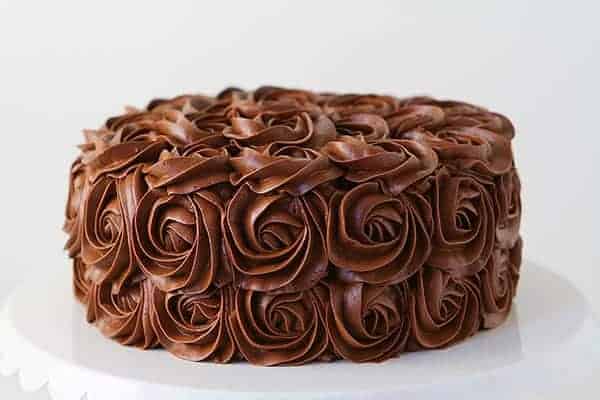 奶油巧克力玫瑰蛋糕!