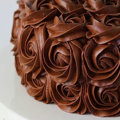 奶油巧克力玫瑰蛋糕!