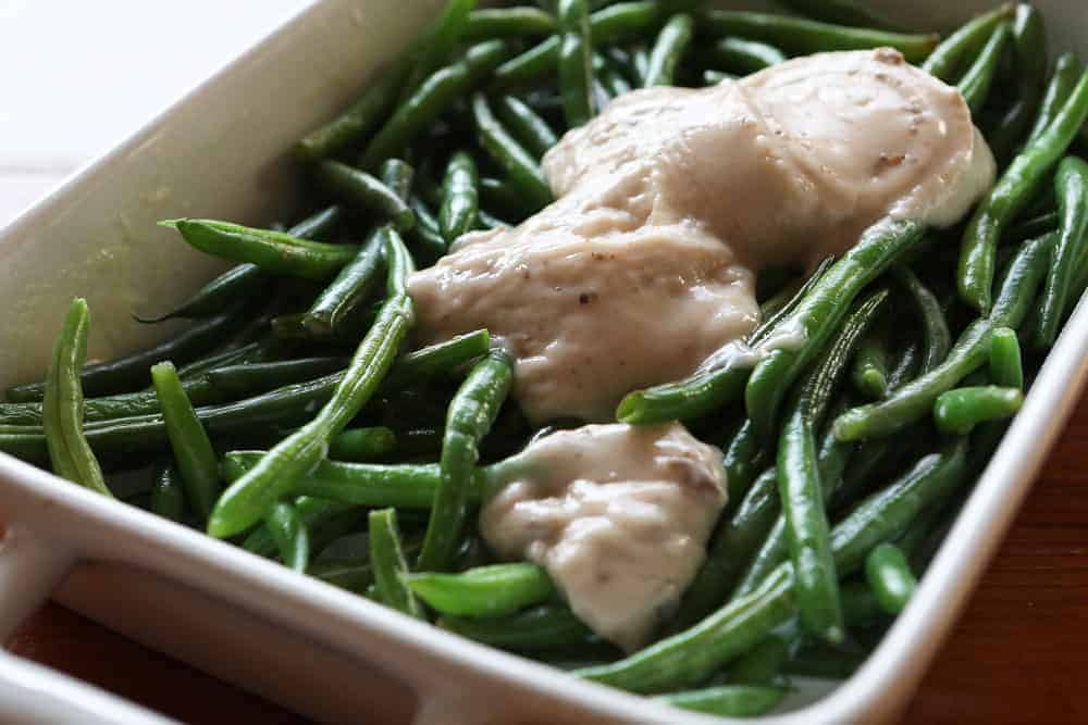 Classic Green Bean Casserole. casserole, green bean casserole, holiday cooking, holiday menu, thanksgiving, thanksgiving menu, christmas, christmas menu, iambaker 经典的青豆砂锅