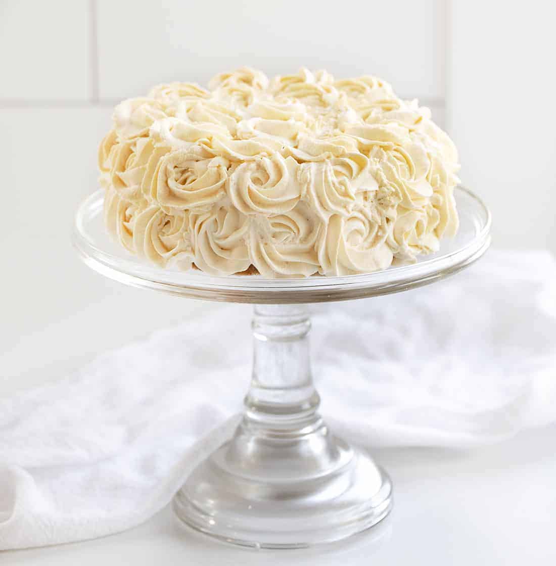 双层芝士蛋糕在蛋糕站