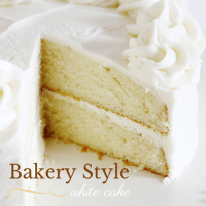 面包店风格的白色蛋糕