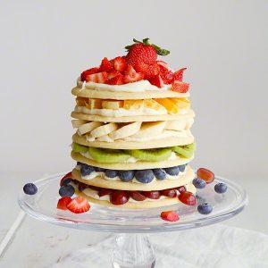 彩虹水果披萨饼