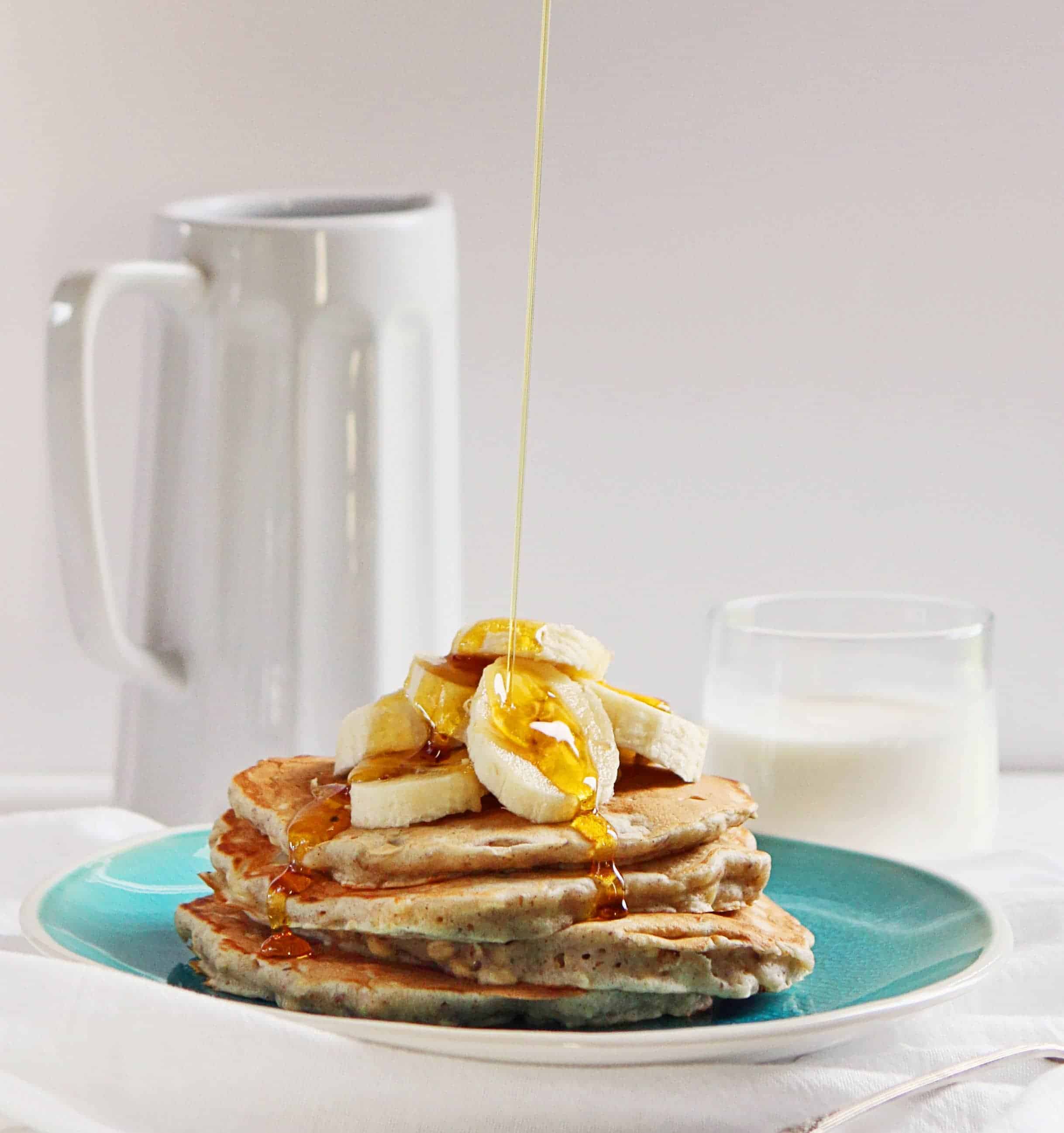 香蕉燕麦早餐#煎饼# #香蕉