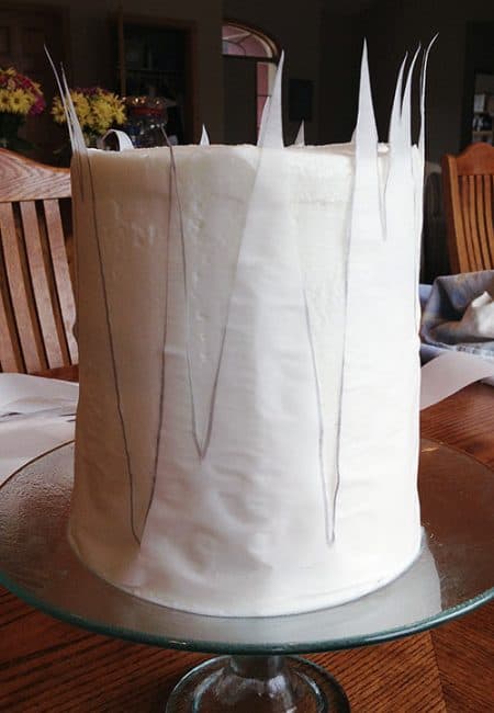 如何使冰柱~迪斯尼的“冻结”激发了夹心蛋糕!# # elsaandanna # elsacake # annacake # layercake冻结