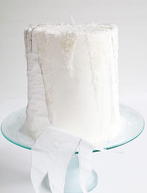 如何使冰柱~迪斯尼的“冻结”激发了夹心蛋糕!# # elsaandanna # elsacake # annacake # layercake冻结