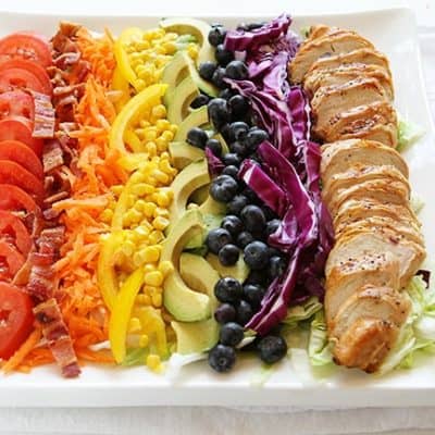 烤鸡彩虹科布沙拉!