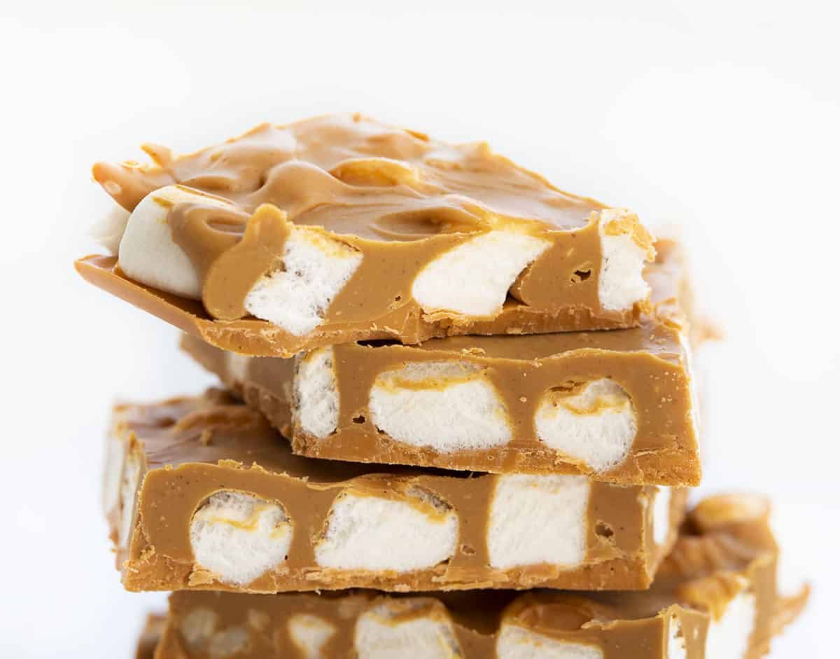 花生黄油奶油糖果树皮甜点食谱