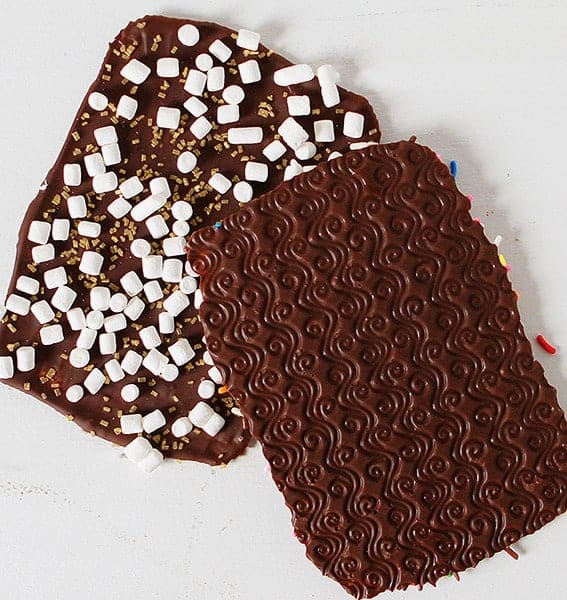 除夕巧克力树皮背面有惊人的图案!!如此简单!