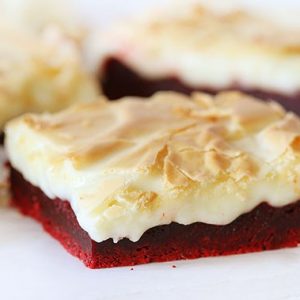 红色天鹅绒的奶油蛋糕!