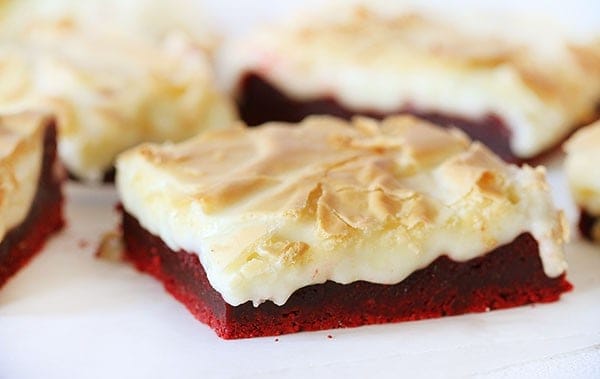 红色天鹅绒的奶油蛋糕!