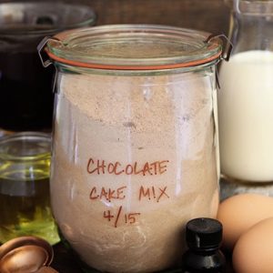 自制的巧克力蛋糕粉-沟箱组合!