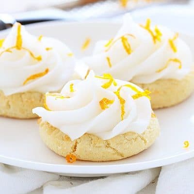 橙色Creamsicle糖饼干!