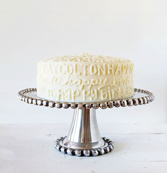字体生日蛋糕!