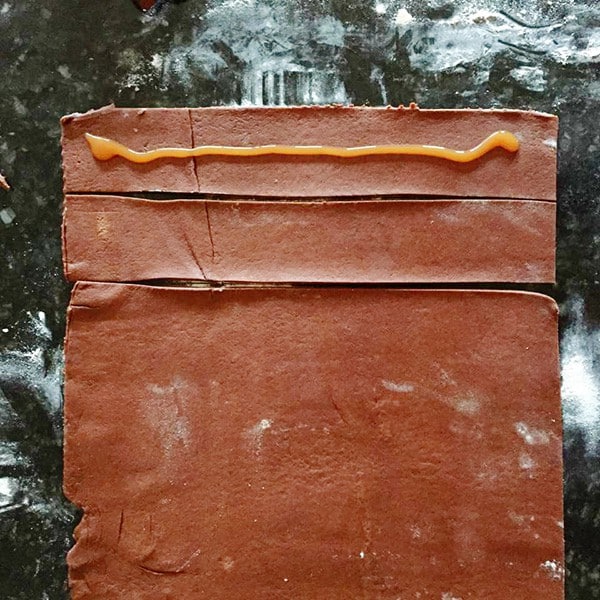 巧克力松饼的玫瑰