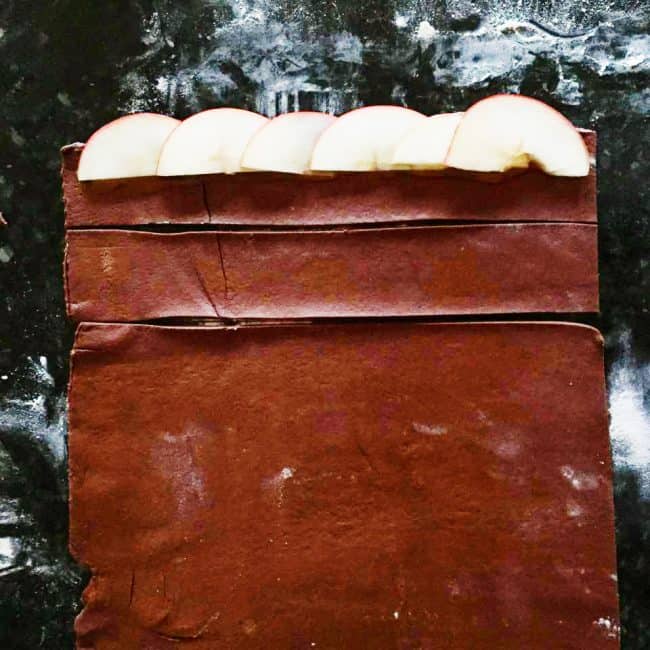 巧克力松饼的玫瑰