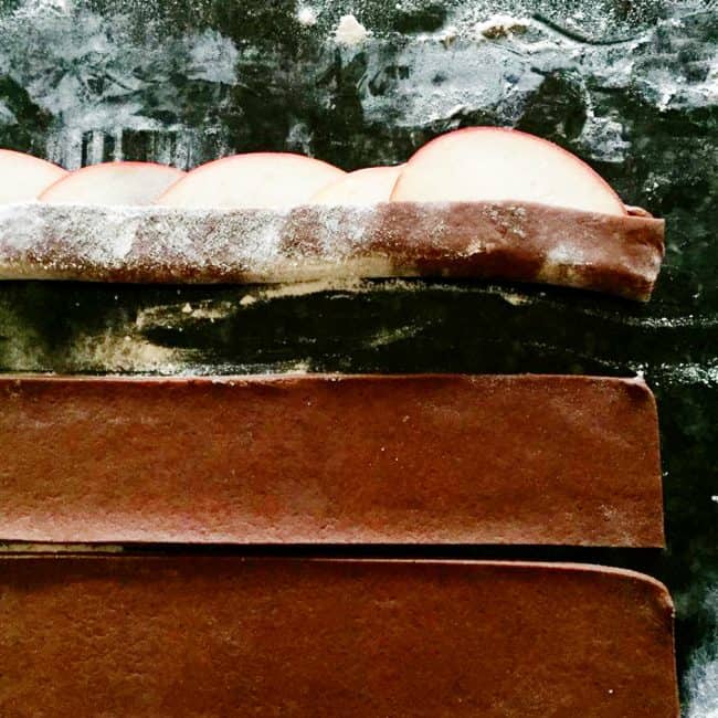 巧克力松饼的玫瑰