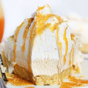 不烤焦糖酥饼派