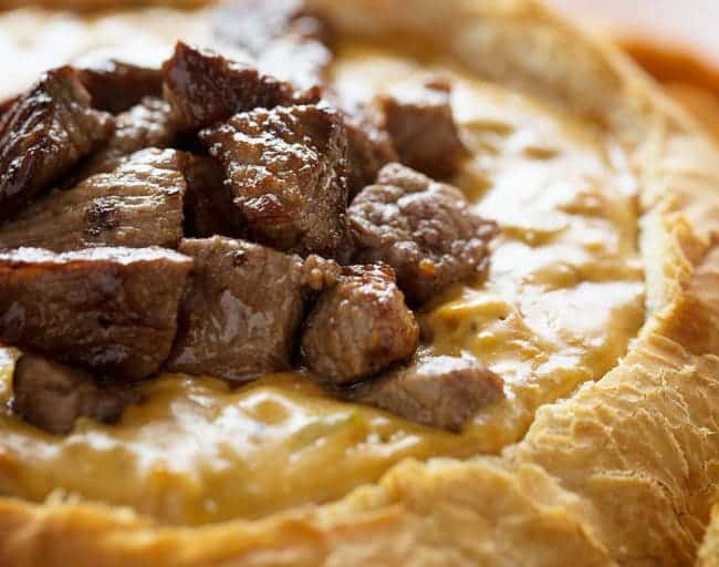 我自己做的经典费城芝士牛排蘸酱!