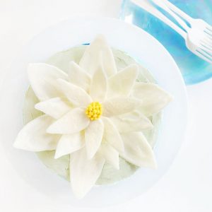 白巧克力睡莲奶油乳酪蛋糕!