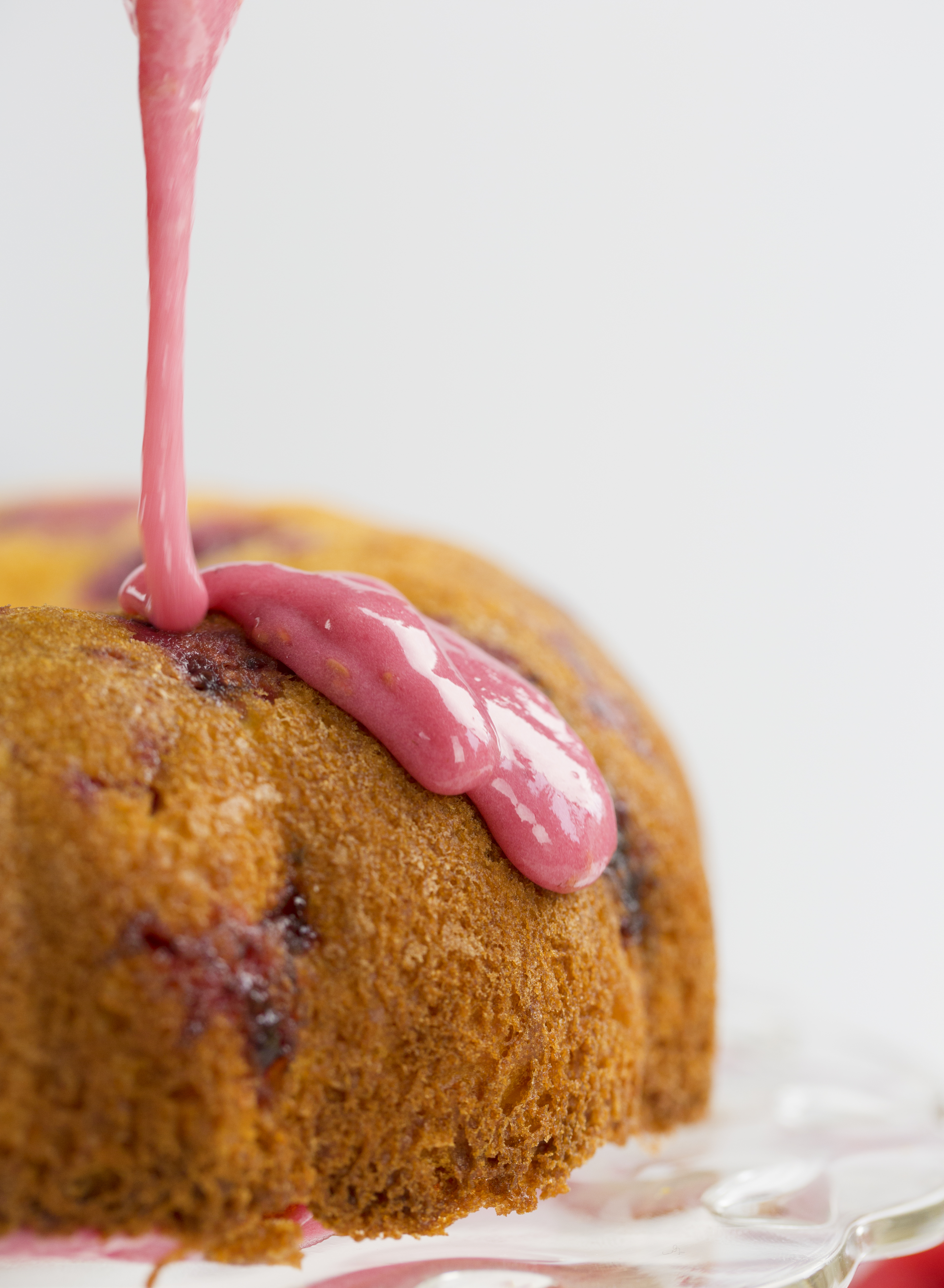 简单的树莓柠檬盘蛋糕