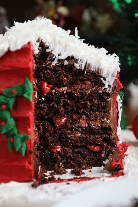 重建圣诞老人的房子,有一些简单的蛋糕装饰! !#圣诞# christmascake #烘焙#蛋糕