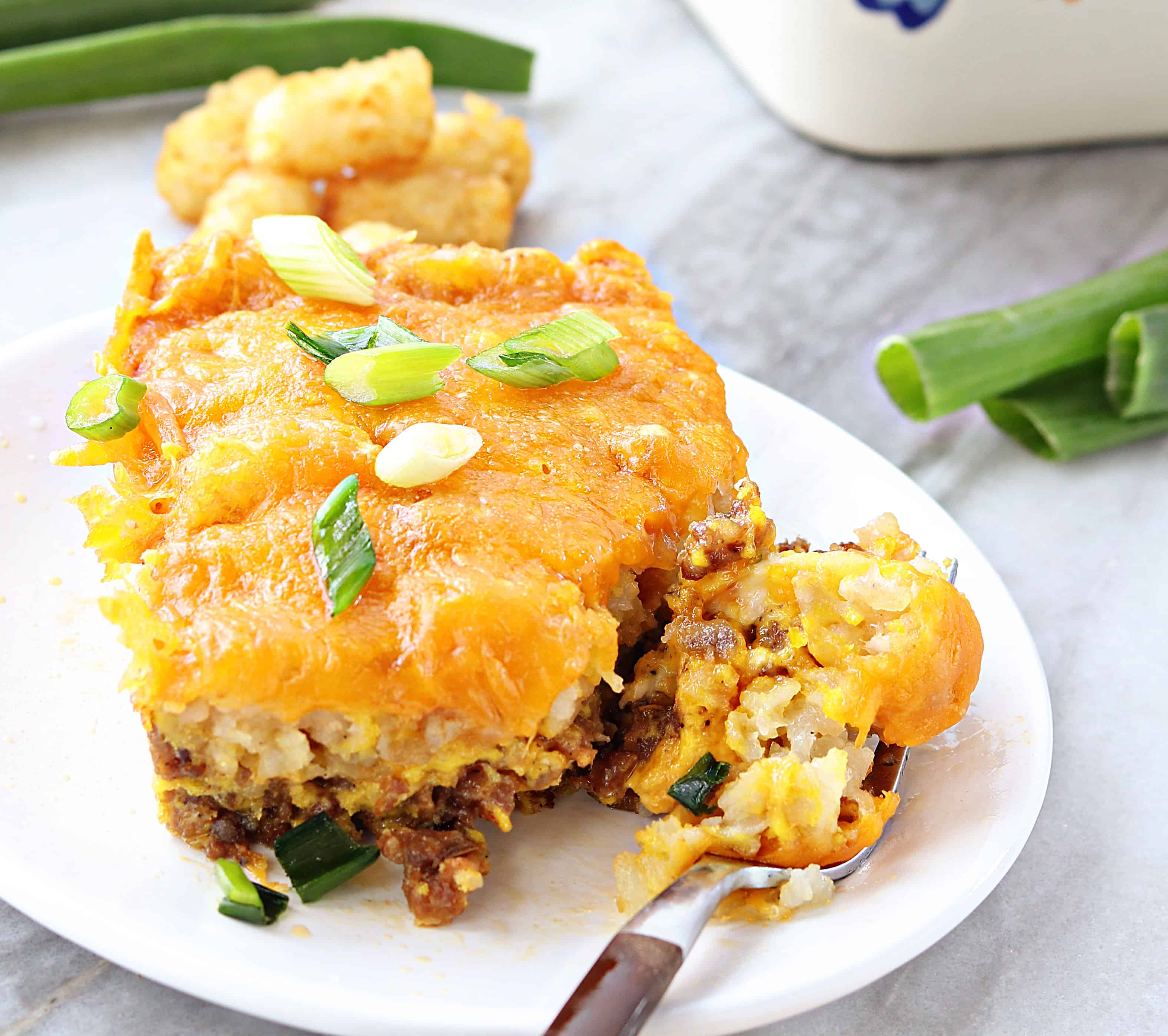 早餐炸土豆泥砂锅