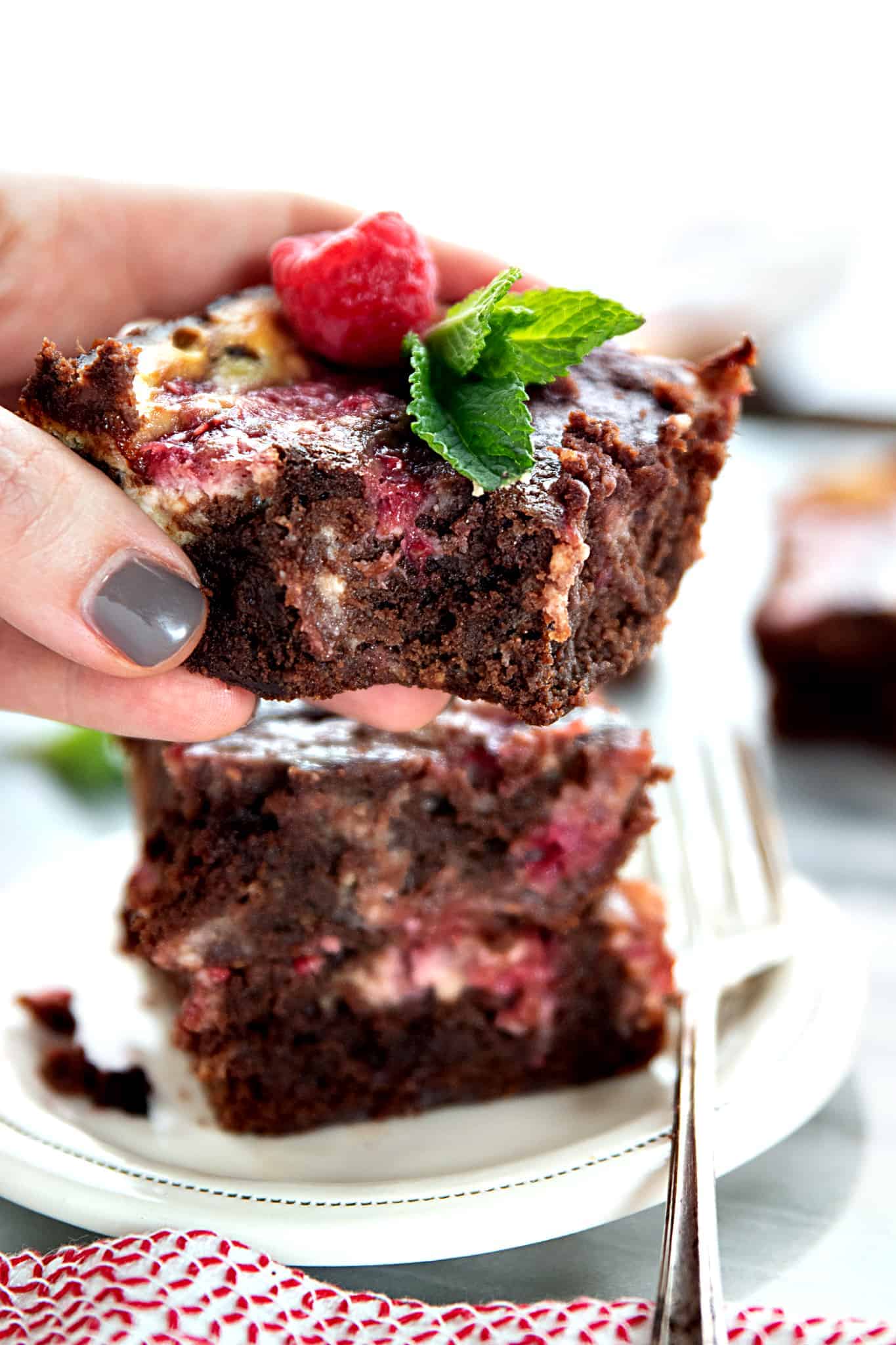 如何制作覆盆子芝士蛋糕布朗尼