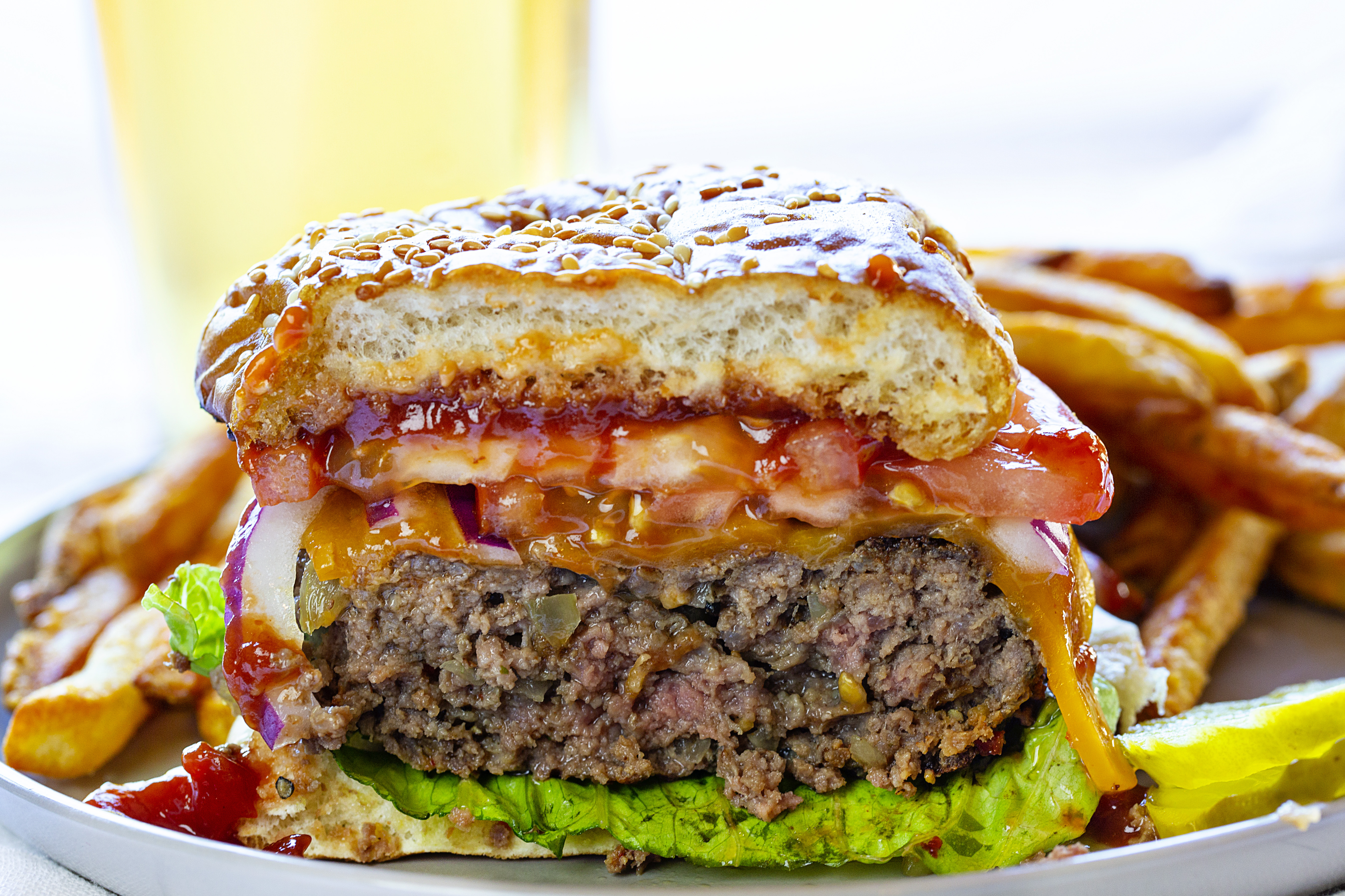 半个经典芝士汉堡gydF4y2Ba