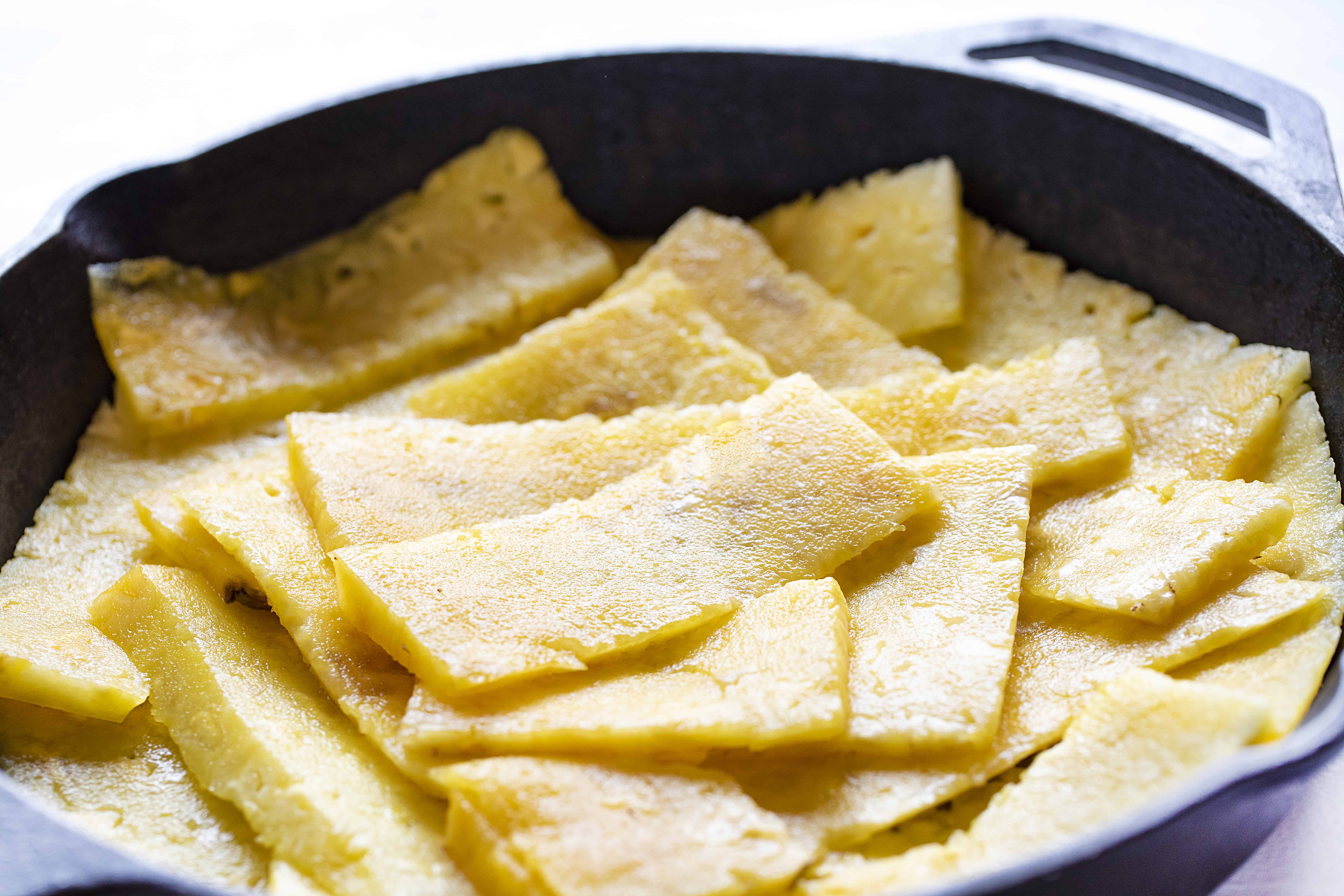 花朵图案颠倒的蛋糕