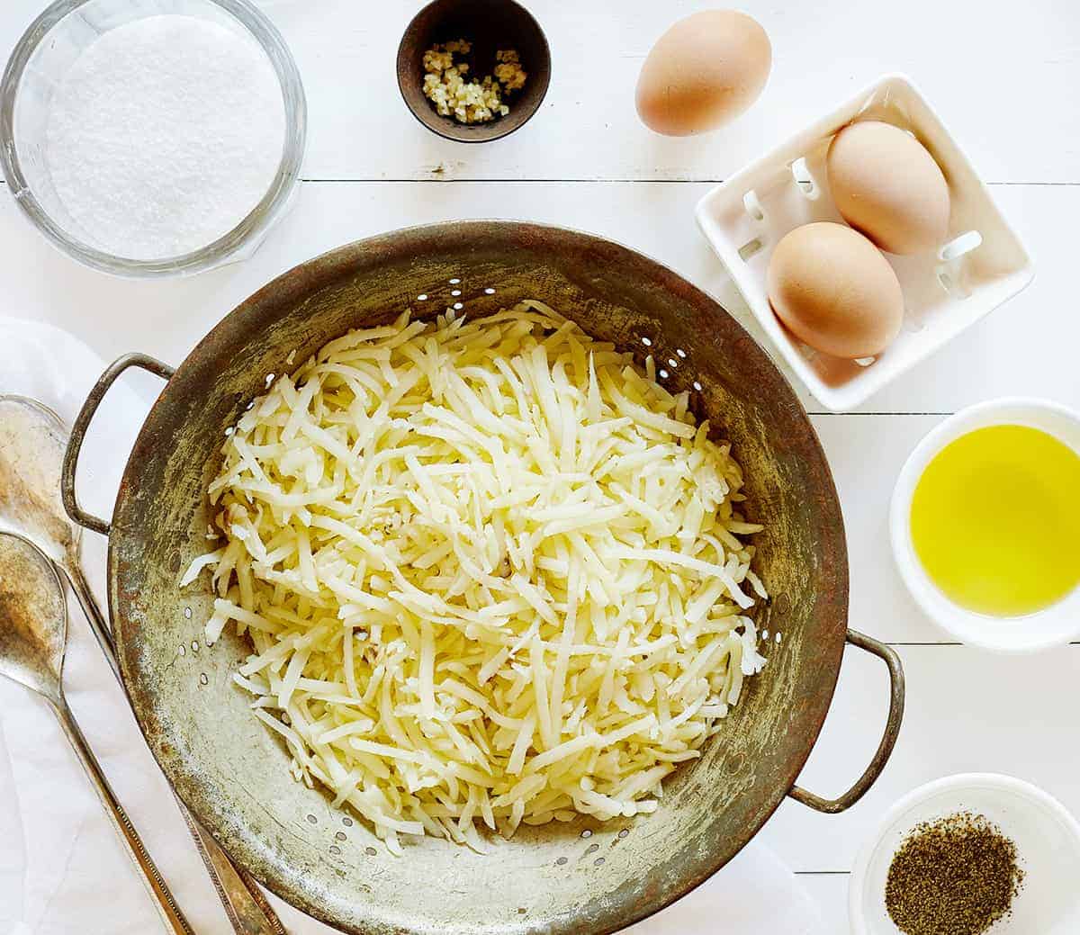 哈希棕色华夫饼的原料