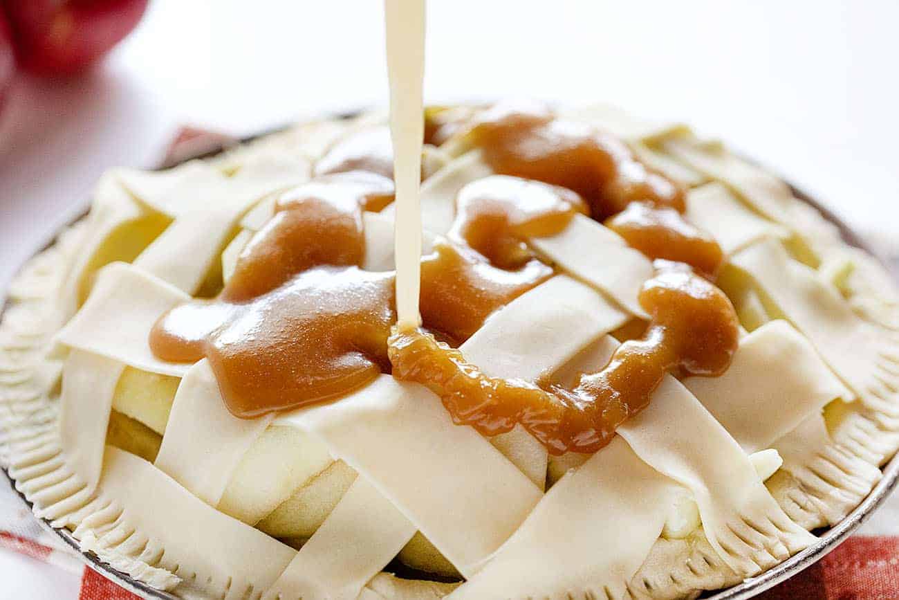 细雨自制的焦糖苹果派