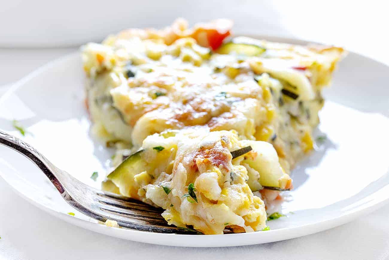 吃一口西葫芦玉米乳蛋饼