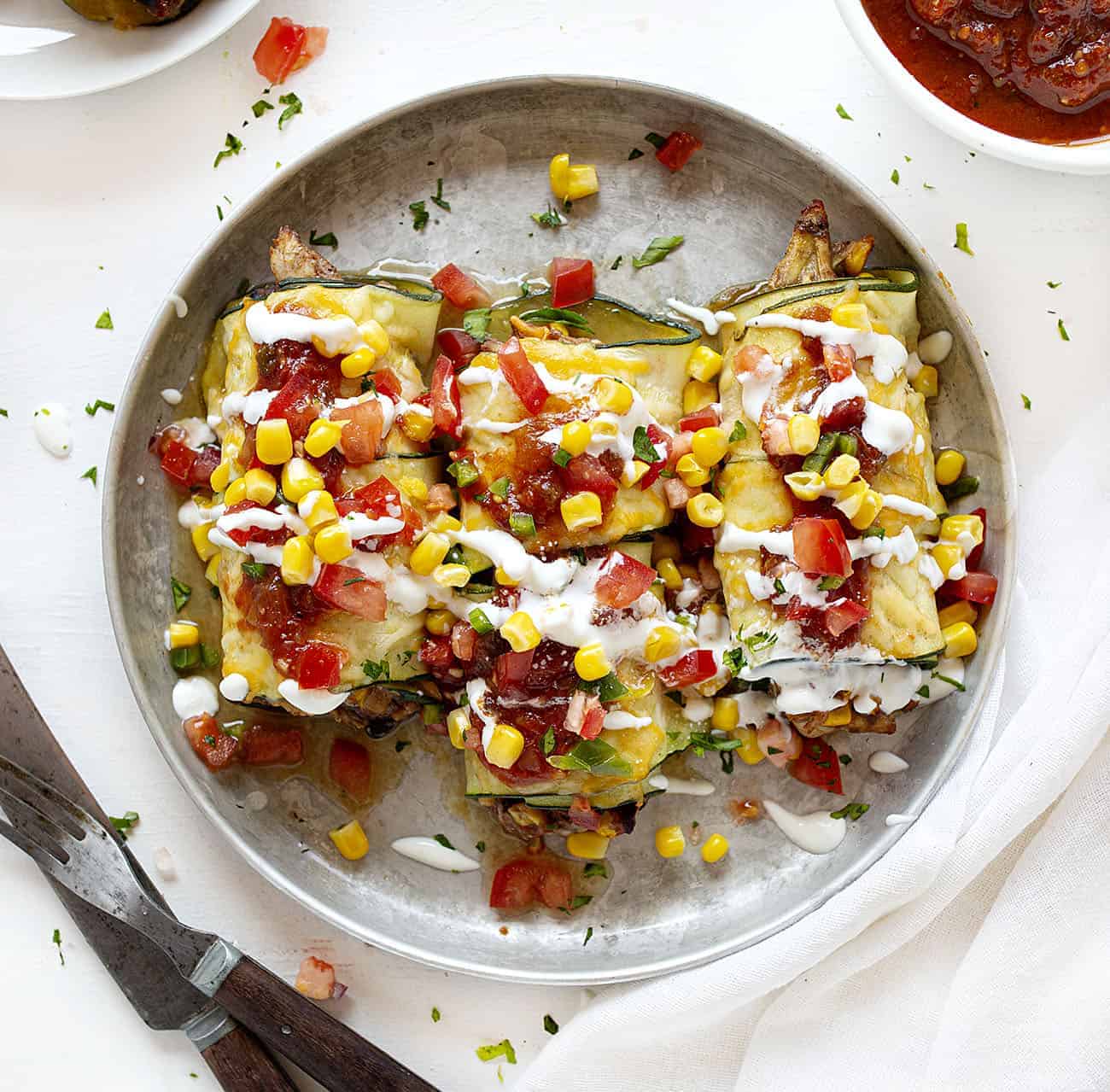 一盘西南西葫芦卷