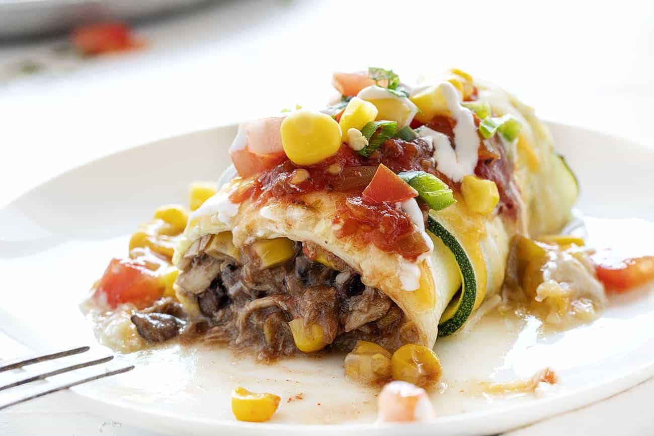 西南西葫芦卷的内部