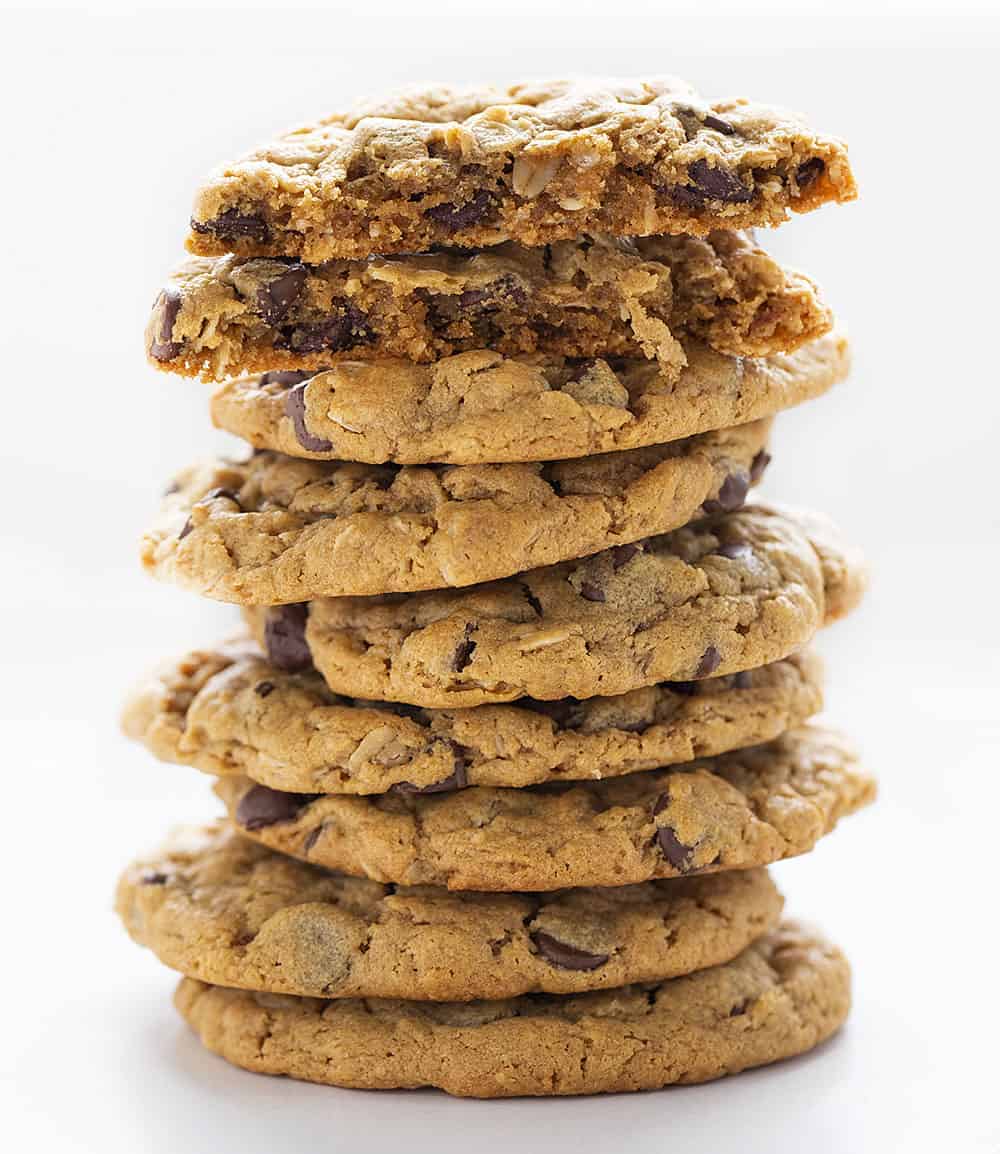 堆无面粉花生酱巧克力饼干碎饼干上