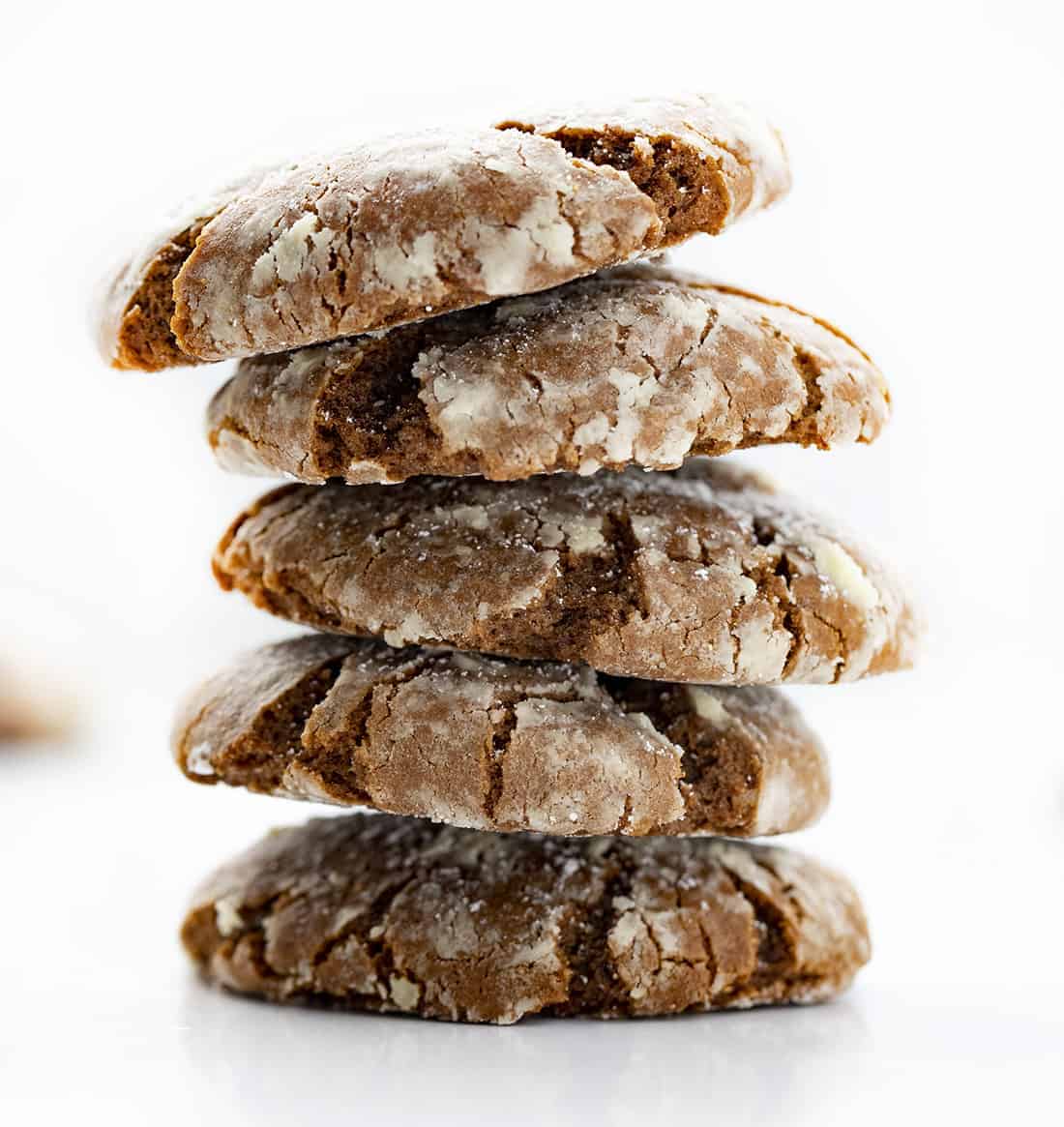 堆栈的姜饼皱纹饼干