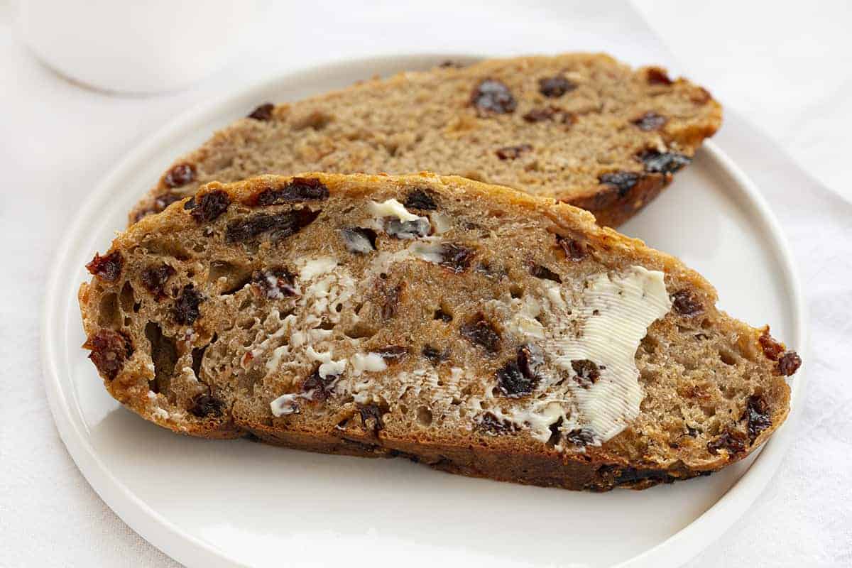 片肉桂葡萄干面包的配方