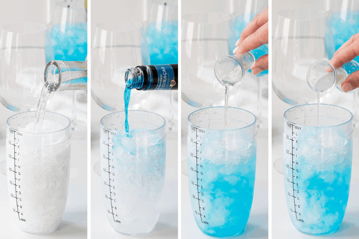 添加白酒醉酒美人鱼鸡尾酒