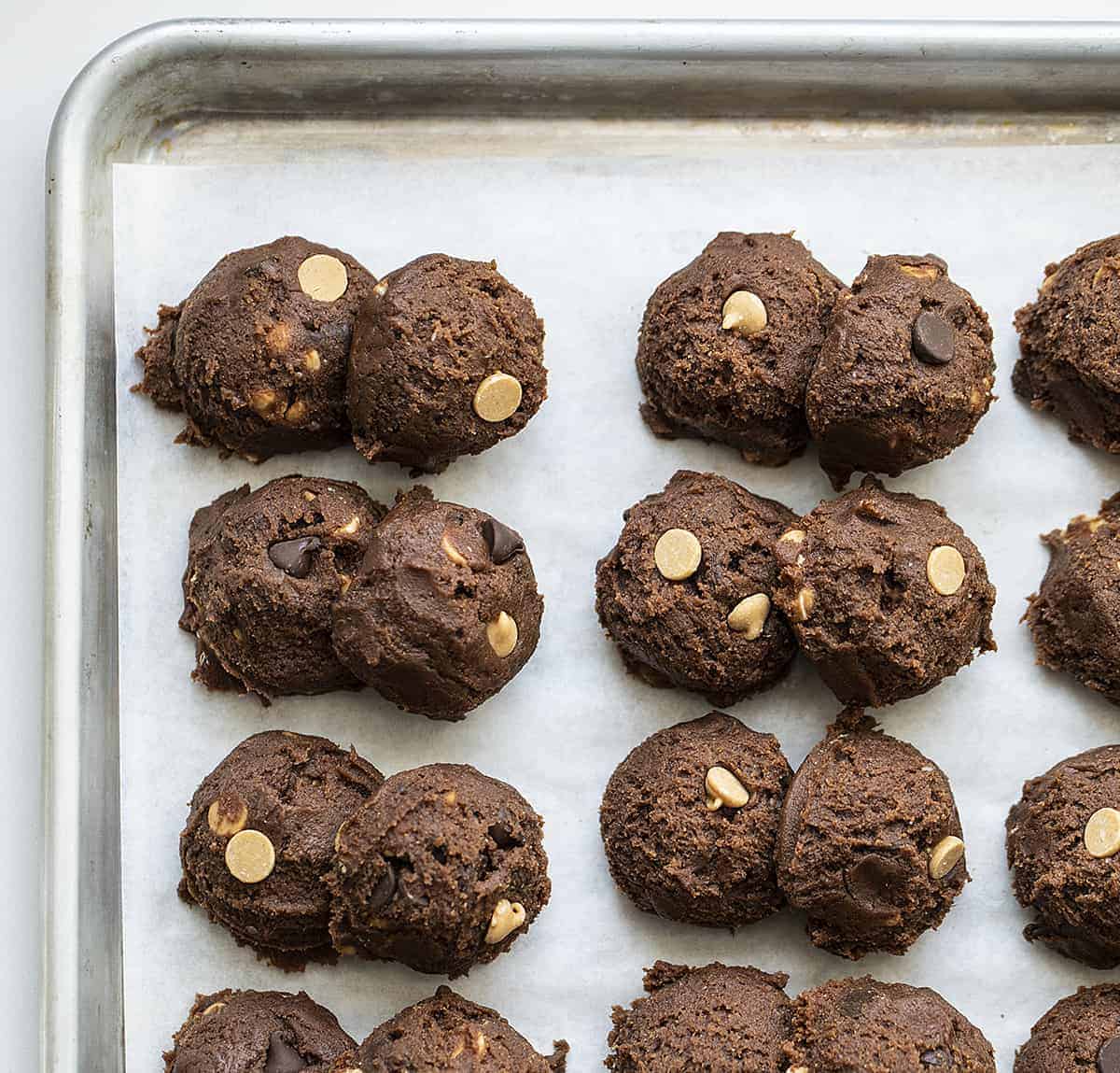 生曲奇饼面团巧克力花生酱饼干
