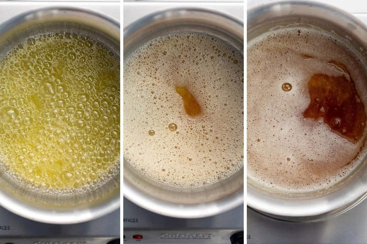 布朗如何黄油在平底锅吗